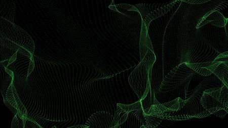 Colorful background of flowing fabric. Smooth and soft.の写真素材