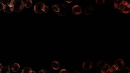 Background with a variety of multi-colored translucent soap bubbles.の写真素材