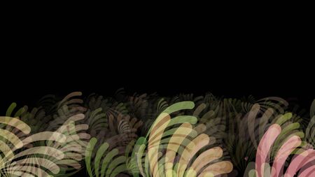 Abstract background pattern with plant matter. Multicolored background.の写真素材