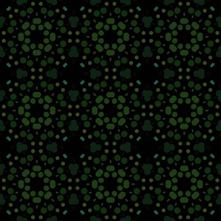 Seamless abstract pattern background with a variety of colored circles.の写真素材