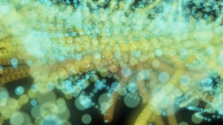 Abstract background with circles and lines. Different shades and thickness.