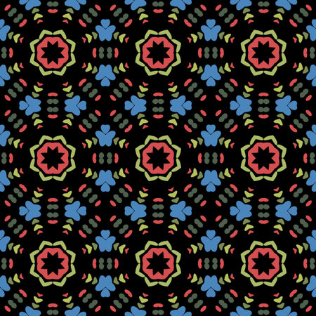 Seamless background pattern with a variety of multicolored lines.