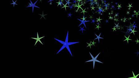Colorful different stars. Background from different sizes of stars of different shades of the same color.の写真素材