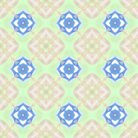 Seamless pattern background with multi-colored wavy lines.