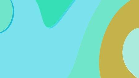 Background in paper style. Of multi-colored details.