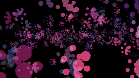 Abstract background with color blots, transitions and bends.