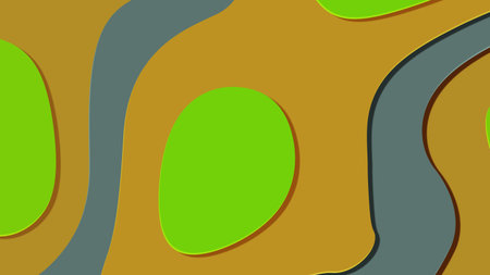 Background in paper style. Of multi-colored details.