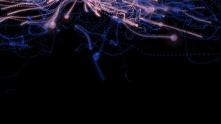 Abstract background with circles and lines. Different shades and thickness.