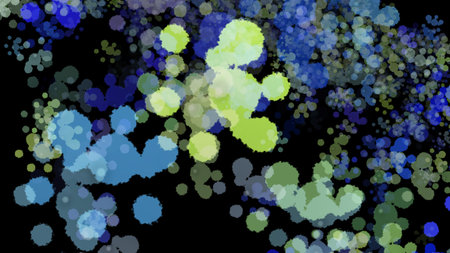 Background with paint. Divorces and drops. Periwinkles.