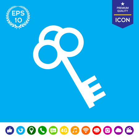 Key iconのイラスト素材