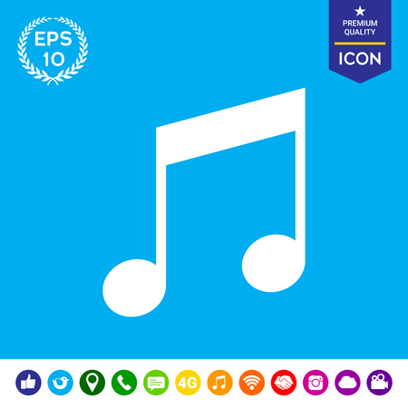 Music iconのイラスト素材