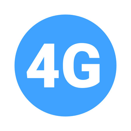 Fourth mobile generation - 4G icon