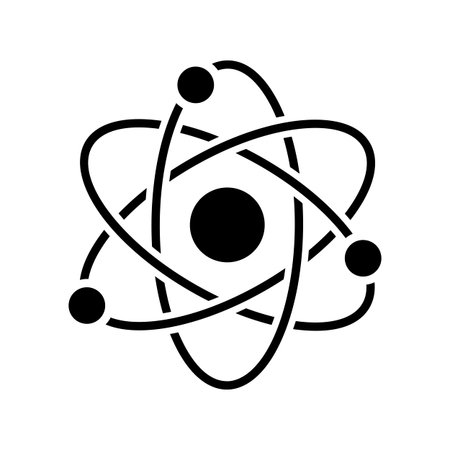 Atom symbol - science iconのイラスト素材