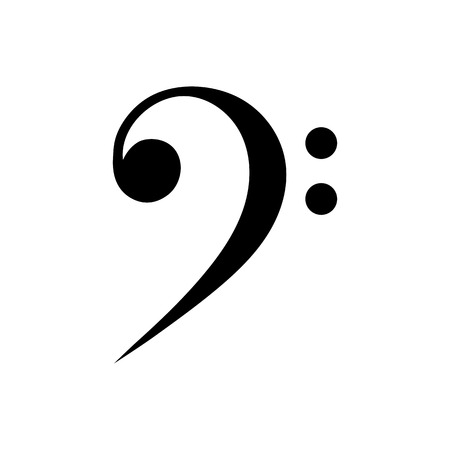 Bass clef iconのイラスト素材
