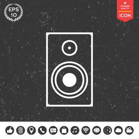 Audio speaker iconのイラスト素材