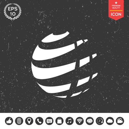 Earth logo design symbolのイラスト素材