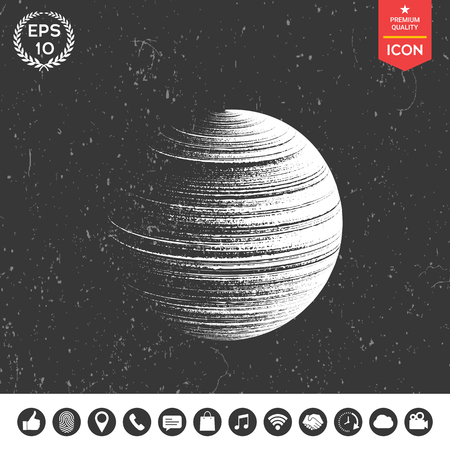 Earth logoのイラスト素材