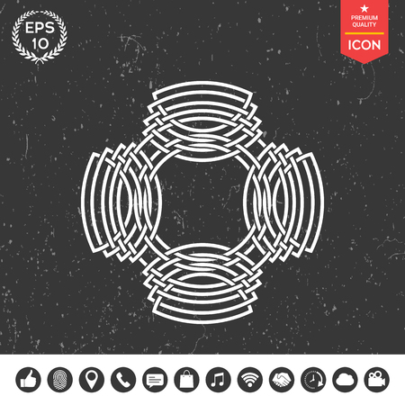 Geometric oriental arabic pattern. Logo. Element for your designのイラスト素材