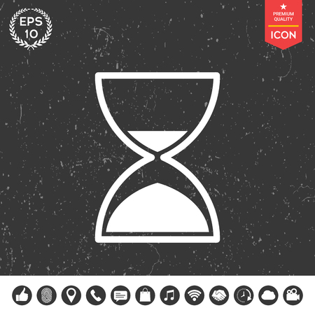 Hourglass time iconのイラスト素材