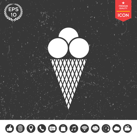 Ice cream iconのイラスト素材