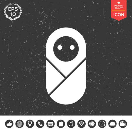 Infant, neonate, newborn iconのイラスト素材