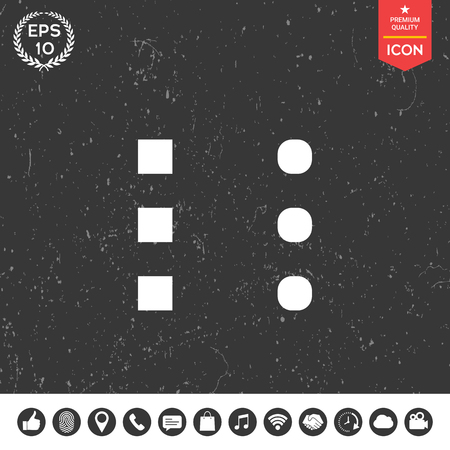 Menu icon for mobile apps and websitesのイラスト素材