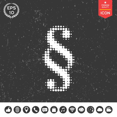 Paragraph halftone logo.のイラスト素材