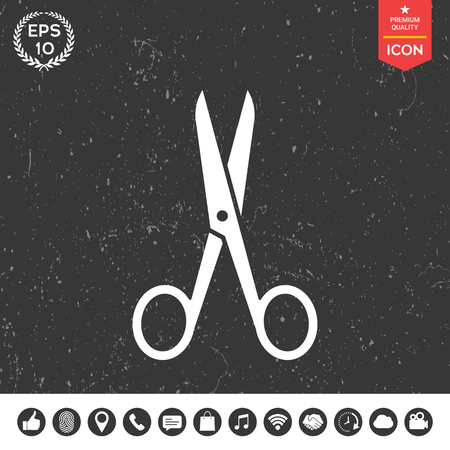 Scissors iconのイラスト素材