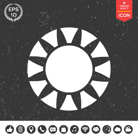 Sun iconのイラスト素材