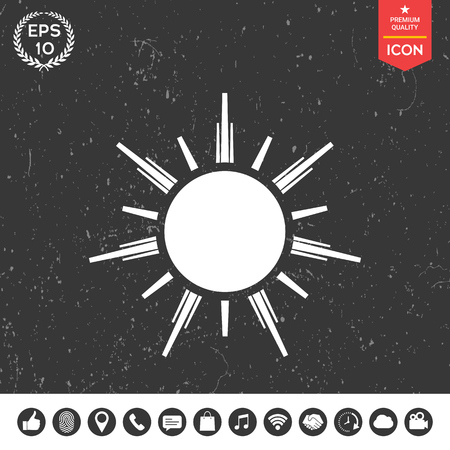 Sun iconのイラスト素材