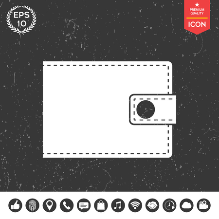 Wallet iconのイラスト素材