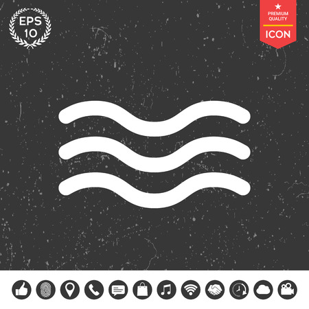 Wave Iconのイラスト素材