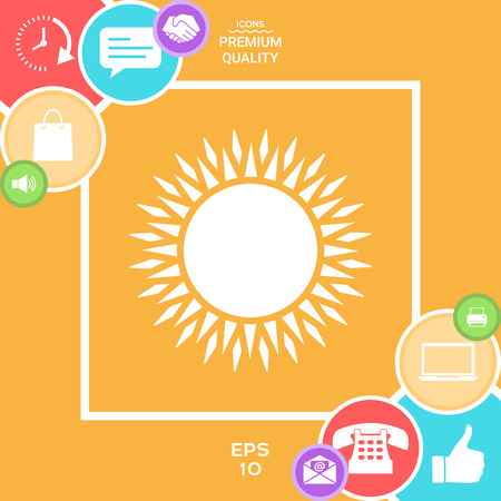 Sun iconのイラスト素材