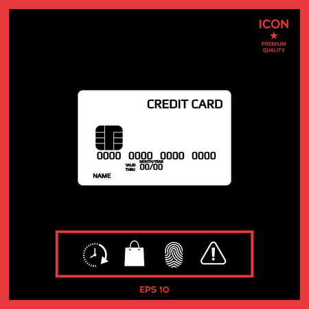 Credit card iconのイラスト素材