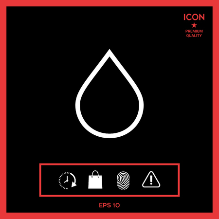 Drop line iconのイラスト素材