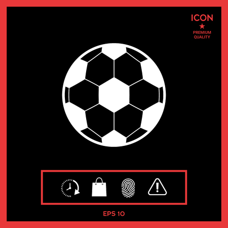Football symbol. Soccer Ball Iconのイラスト素材