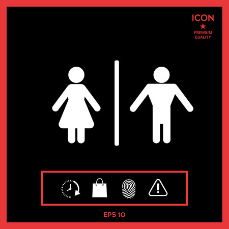 Man and Woman iconのイラスト素材