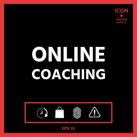 Online coaching iconのイラスト素材