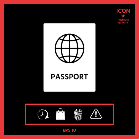 Passport icon.のイラスト素材