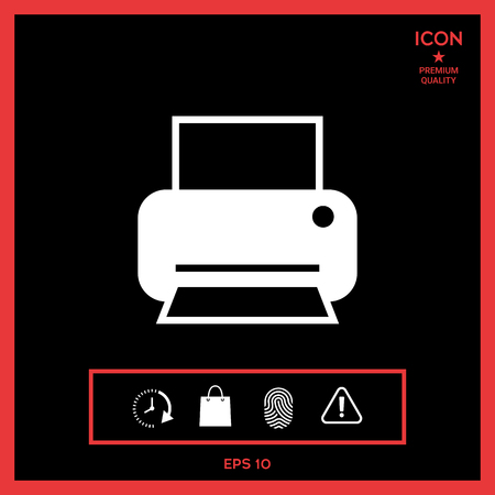 Print icon for webのイラスト素材