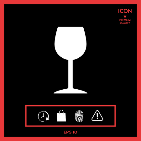 Wineglass iconのイラスト素材