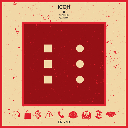 Menu icon for mobile apps and websitesのイラスト素材