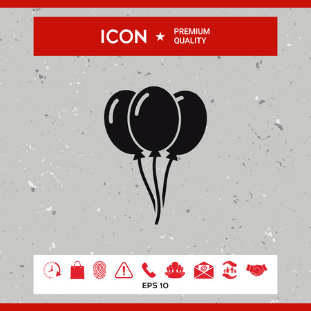 Balloons iconのイラスト素材