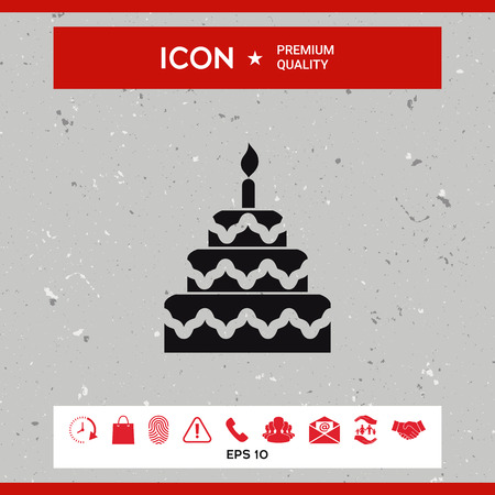 Cake iconのイラスト素材