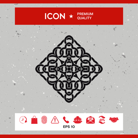 Geometric arabic pattern. Logoのイラスト素材