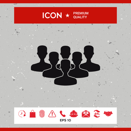 Team of Professionals, iconのイラスト素材