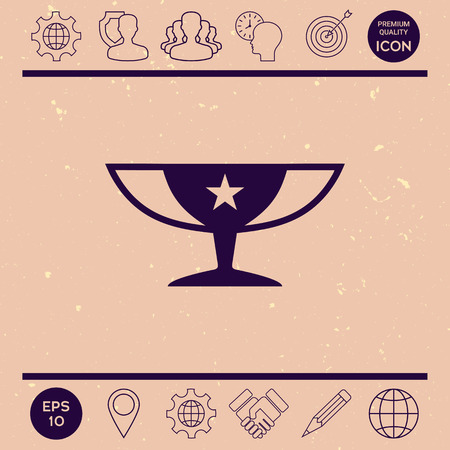 Awards Champions Cup icon with starのイラスト素材