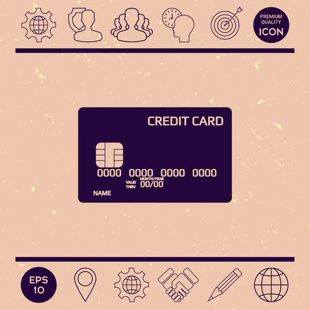 Credit card iconのイラスト素材