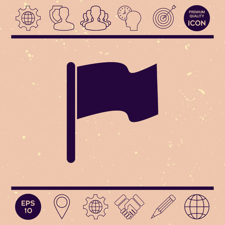 Flag iconのイラスト素材