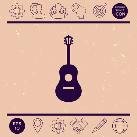 Guitar iconのイラスト素材